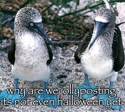 cuh | why are we jollyposting its not even halloween yet | made w/ Imgflip meme maker