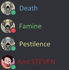 Death, Famine, Pestilence, AND STEVEN! Blank Meme Template