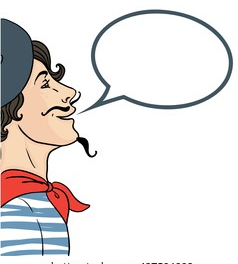 French guy speaking Blank Meme Template