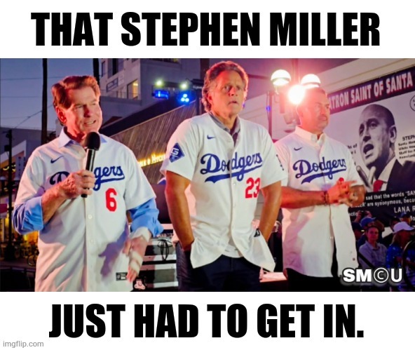 A Picture From The Dodgers World Series Rally On The Santa Monica Promenade | image tagged in memes,world series,photo,political,adviser,had to gei in | made w/ Imgflip meme maker