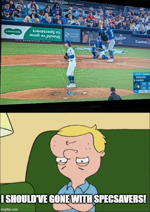 Upside Down | I SHOULD'VE GONE WITH SPECSAVERS! | image tagged in upside down face | made w/ Imgflip meme maker