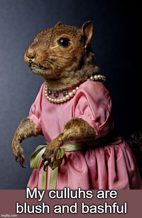 My culluhs are blush and bashful | made w/ Imgflip meme maker