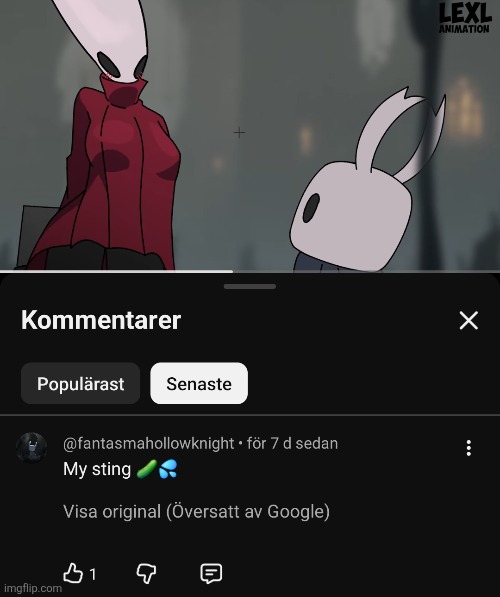 image tagged in hollow knight,youtube,silksong | made w/ Imgflip meme maker