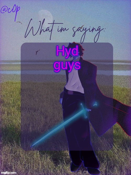 c0p template by Grace | Hyd guys | image tagged in c0p template by grace | made w/ Imgflip meme maker