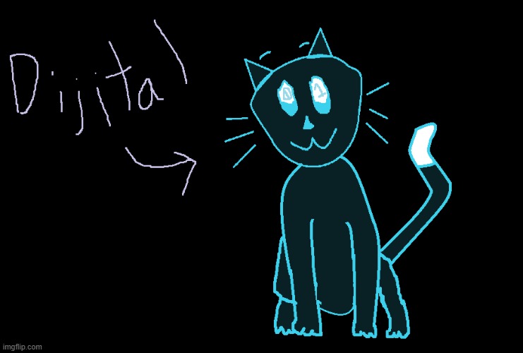 Welp, here's Dijital, my OC | made w/ Imgflip meme maker