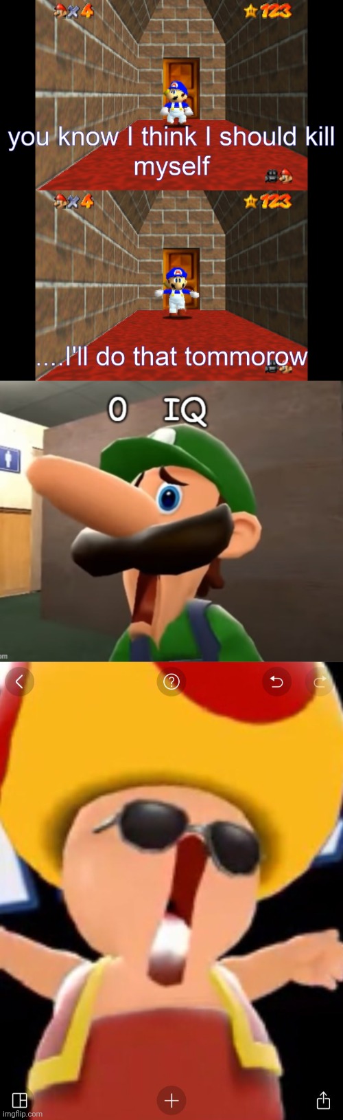 image tagged in smg4,0 iq | made w/ Imgflip meme maker