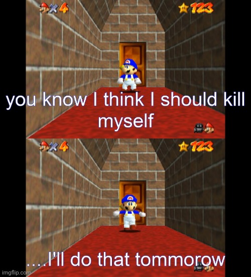 ㅤ | image tagged in smg4 kms,smg4 | made w/ Imgflip meme maker