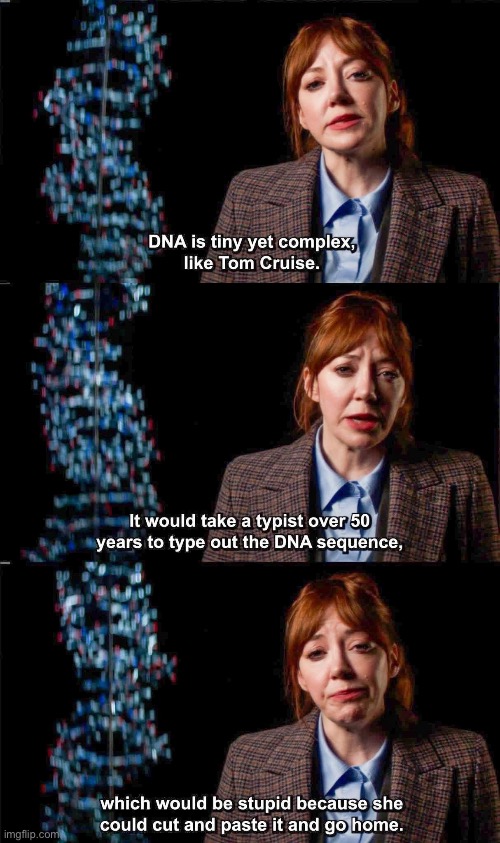 DNA | image tagged in dna,typing,copy,copypasta,creepypasta | made w/ Imgflip meme maker