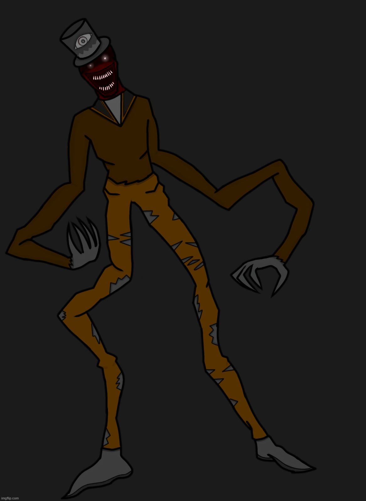 ''There lived a crooked man, who made a crooked deal...'' | image tagged in fanart | made w/ Imgflip meme maker