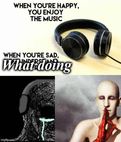 Howdy doody | What doing | image tagged in when your sad you understand the lyrics | made w/ Imgflip meme maker