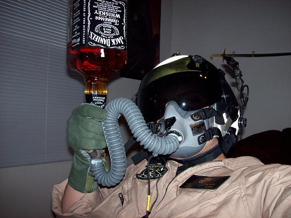 US Marine Pilot drinking alcohol funny humor Blank Meme Template