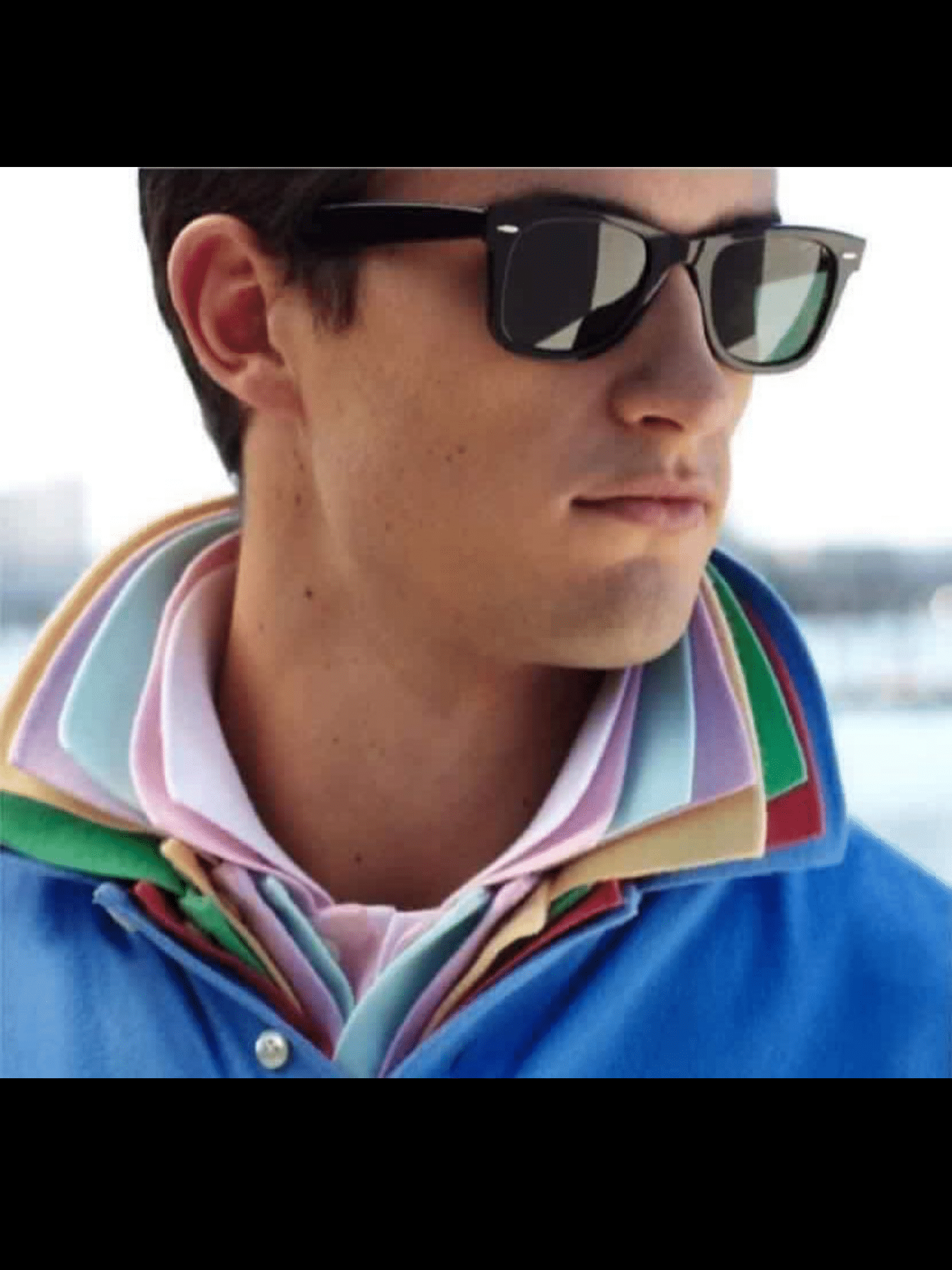 5 Popped Collars Cool Blank Meme Template