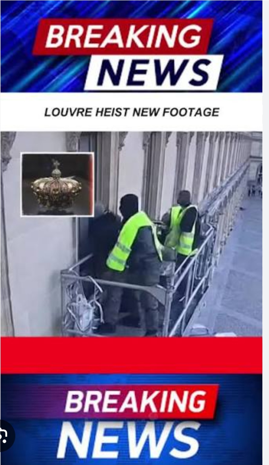 Louvre heist Blank Meme Template