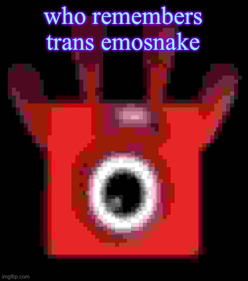 low quality upside down one | who remembers trans emosnake | image tagged in low quality upside down one | made w/ Imgflip meme maker