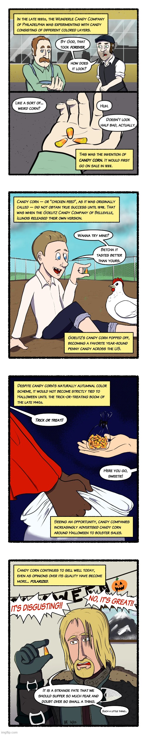 Do you like candy corn? I know a lot of people hate it, but for me, I really like it! | image tagged in candy corn,history,halloween,trivia,fun fact,fun facts | made w/ Imgflip meme maker