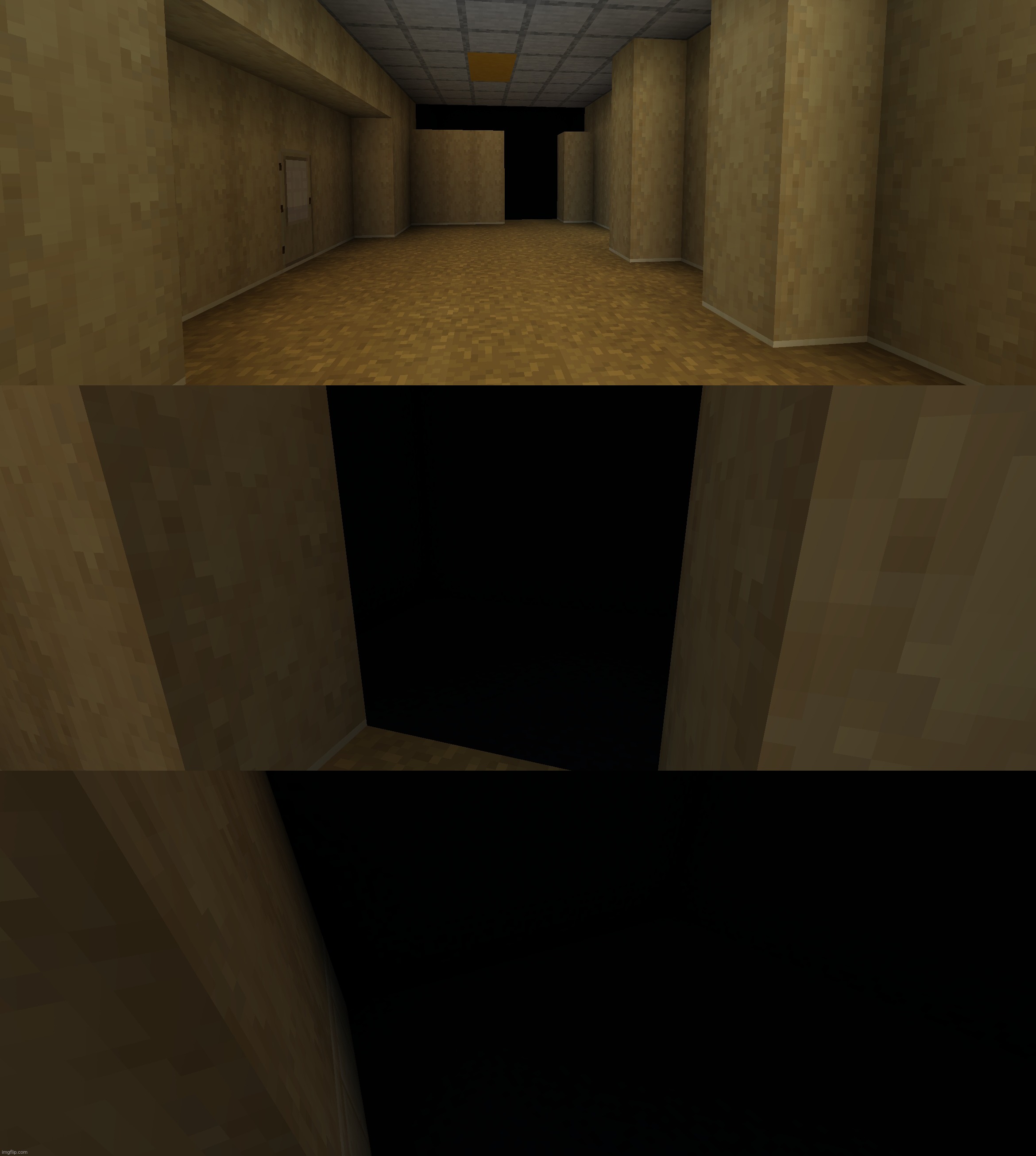 Saw a bunch of flickering lights that looked like theyw ere forming a path, decided to follow them and then I found... yea no | made w/ Imgflip meme maker