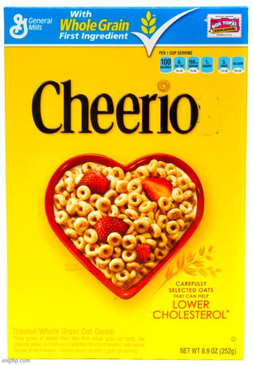 cheerios box | image tagged in cheerios box | made w/ Imgflip meme maker