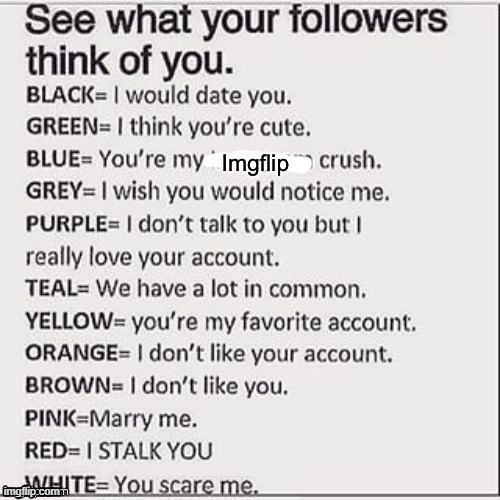 FWÆH | image tagged in see what your followers think of you | made w/ Imgflip meme maker