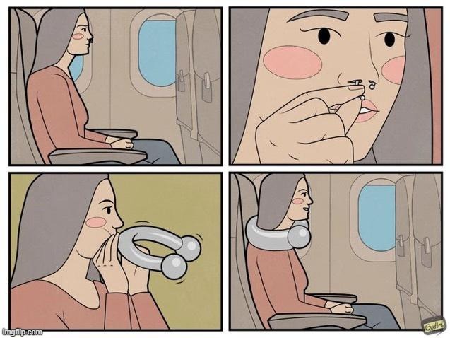 Best use of nose ring | image tagged in comics | made w/ Imgflip meme maker