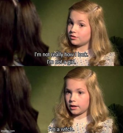 i'm a witch | image tagged in i'm a witch | made w/ Imgflip meme maker