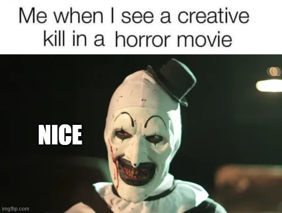 NICE | image tagged in art smiles | made w/ Imgflip meme maker