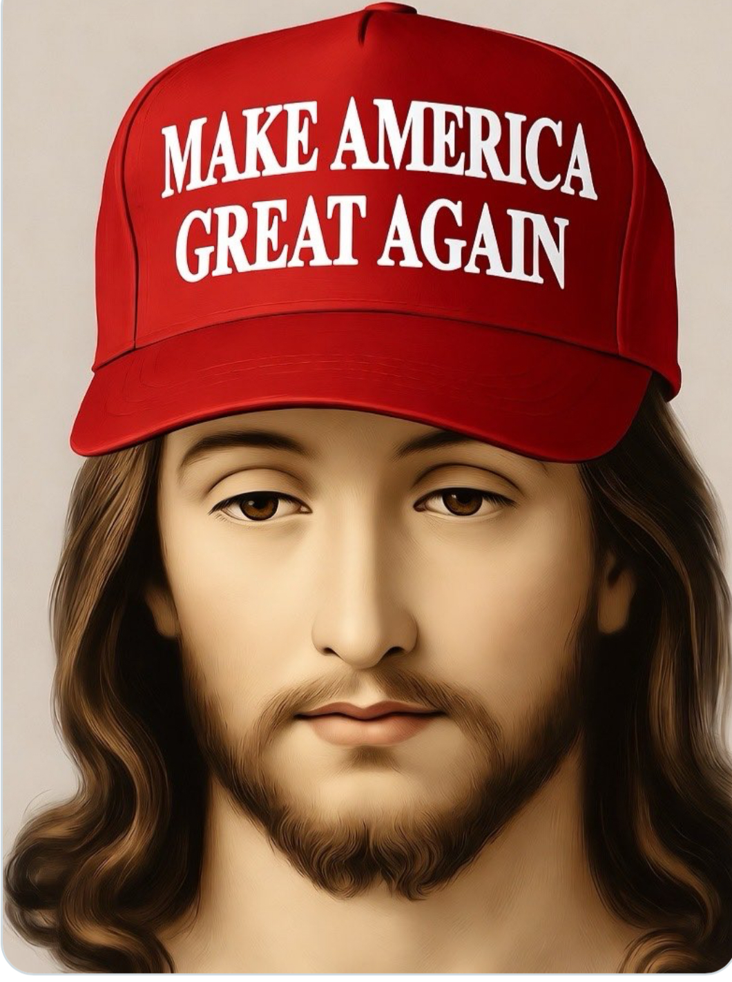 MAGA Jesus Blank Meme Template