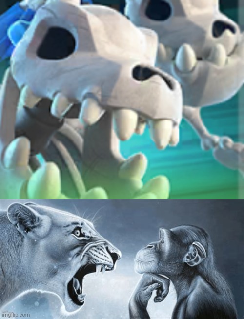 image tagged in tiger yell at pondering monkey | made w/ Imgflip meme maker