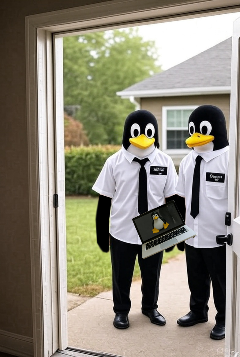 High Quality Linus Penguin Evangelists Blank Meme Template