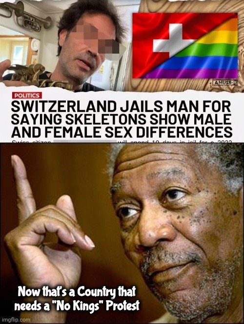 America is still the best place to live | Now that's a Country that needs a "No Kings" Protest | image tagged in this morgan freeman,fascism,x x everywhere,freedom,well yes but actually no,more stupid woke | made w/ Imgflip meme maker