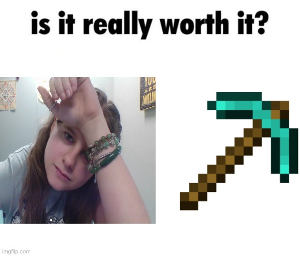 Is it really worth it? | image tagged in is it really worth it | made w/ Imgflip meme maker