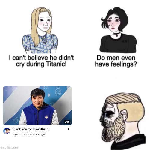 Chad crying | image tagged in chad crying | made w/ Imgflip meme maker