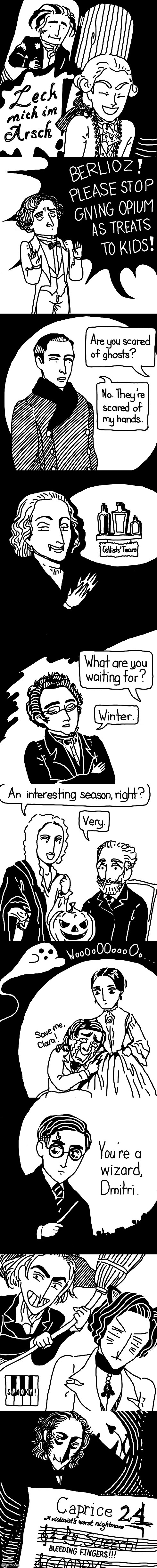 Since its almost halloween ill post these things i found | image tagged in halloween,classical music,composers | made w/ Imgflip meme maker