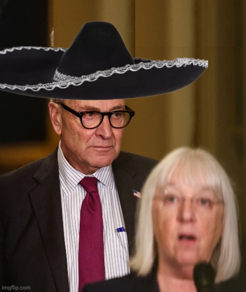 Chuck Schumer Sombrero Blank Meme Template