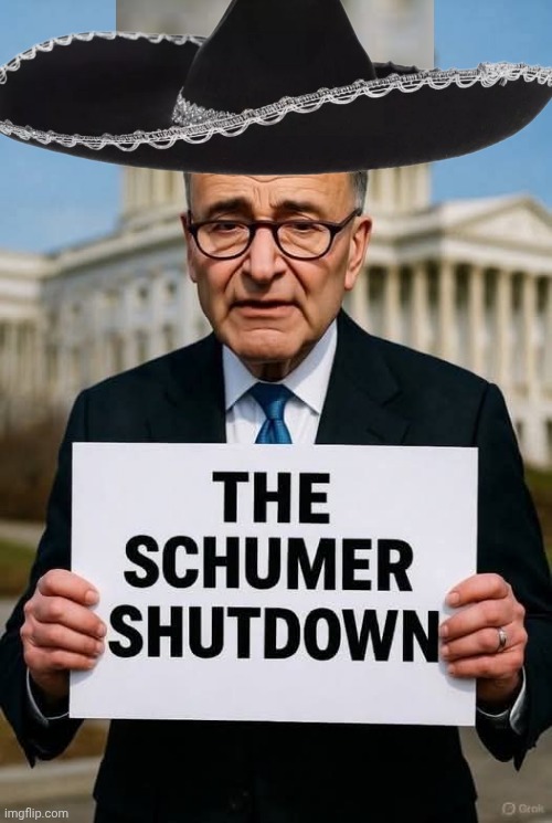 Chuck Schumer Sign Blank Meme Template