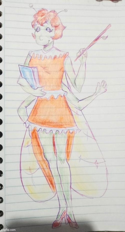 Fan art Madame Cigale (señora cigarra) from Cococinel (cocomiel 1992) | made w/ Imgflip meme maker