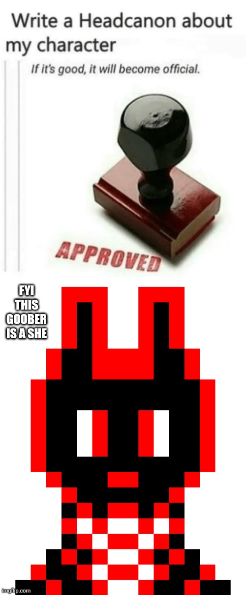 FYI THIS GOOBER IS A SHE | image tagged in write a headcanon about my character,axel faltermeyer - noublacksmithyetagain oc - neutral | made w/ Imgflip meme maker