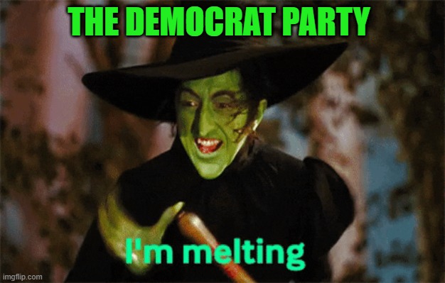 democrat party - I'm melting | THE DEMOCRAT PARTY | made w/ Imgflip meme maker