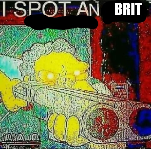 BRIT | image tagged in i spot a water mark | made w/ Imgflip meme maker