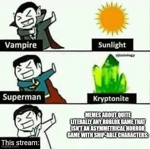 WHY IS EVERY SINGLE MEME ABOUT FORSAKEN, DIE OF DEATH, OR OUTCOME MEMORIES!?!?!? | MEMES ABOUT QUITE LITERALLY ANY ROBLOX GAME THAT ISN'T AN ASYMMETRICAL HORROR GAME WITH SHIP-ABLE CHARACTERS:; This stream: | image tagged in most hated things by some people re-do version,memes,roblox,roblox meme,so true memes,funny | made w/ Imgflip meme maker