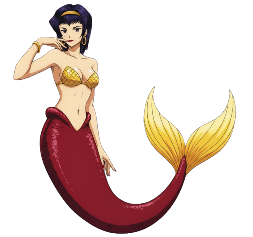 Faye valentine as a mermaid Blank Meme Template
