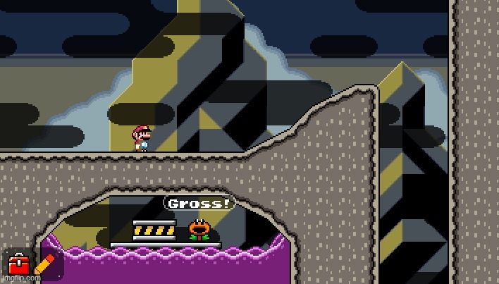 Super Mario Construct level im making called Corrosive Cavern (entrance area) | made w/ Imgflip meme maker