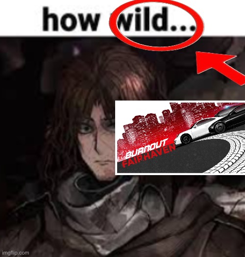 how wild... | image tagged in how wild,name soundalikes,idk,burnout | made w/ Imgflip meme maker