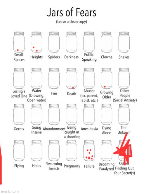 Jar of fears clear version | image tagged in jar of fears clear version | made w/ Imgflip meme maker