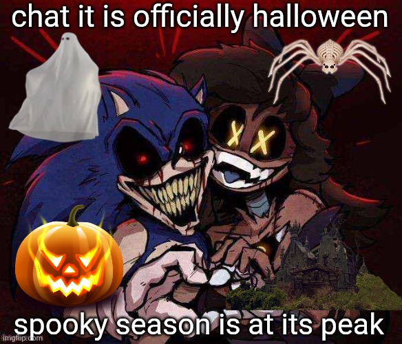 MUAHAHAHAHAHA (Metal X lore and maybe a Halloween drawing today) | chat it is officially halloween; spooky season is at its peak | image tagged in joinkly scrank | made w/ Imgflip meme maker