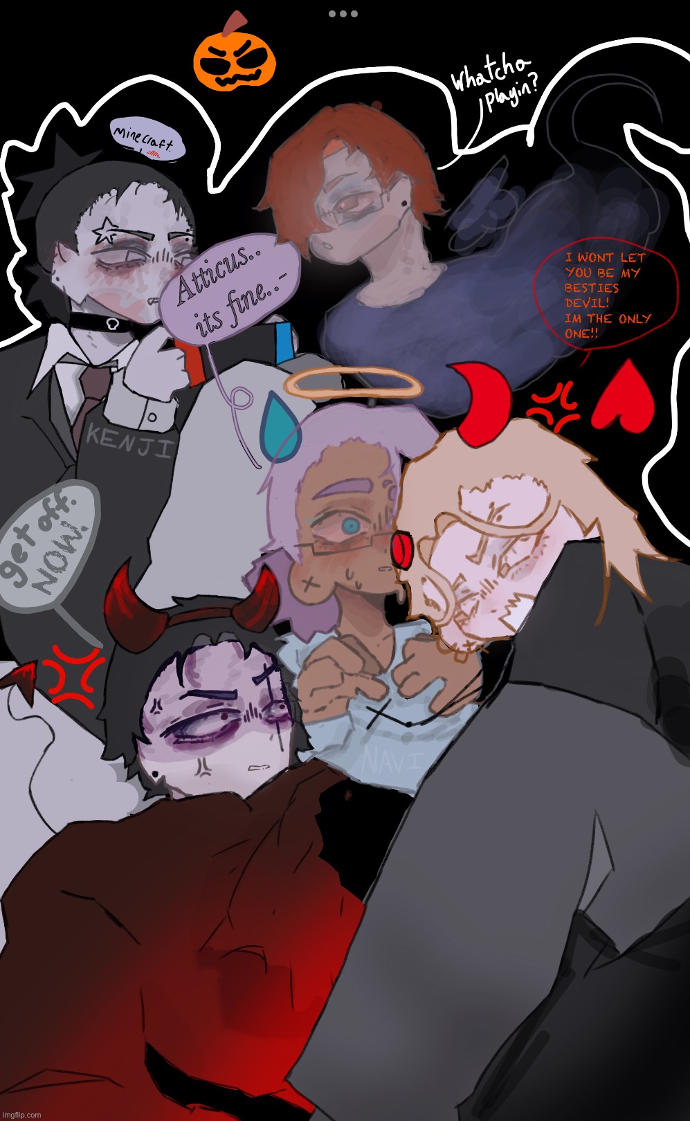 HAPPY HALLOWWEEEEEN | image tagged in drawing,stuff | made w/ Imgflip meme maker