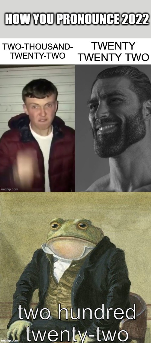 two hundred twenty-two | image tagged in gentlemen it is with great pleasure to inform you that | made w/ Imgflip meme maker