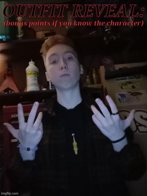 HAPPY FUCKING HALLOWEEN, BITCHES!!! | OUTFIT REVEAL:; (bonus points if you know the character) | image tagged in happy halloween,face reveal,cosplay,dean winchester,supernatural,this shit is peak | made w/ Imgflip meme maker