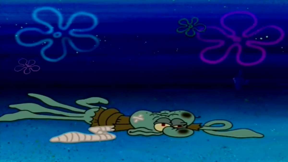 Squidward Bear Aftermath Blank Meme Template