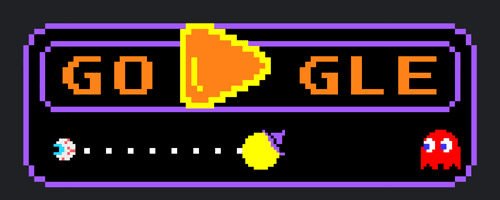 High Quality Google Halloween 2025 Pacman Blank Meme Template