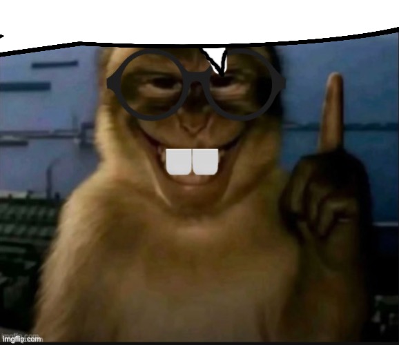 nerd monkey | image tagged in nerd monkey | made w/ Imgflip meme maker